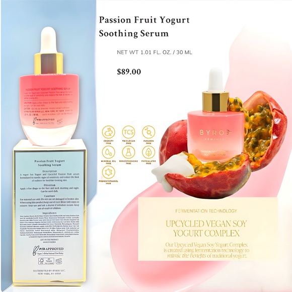 Byroe Passion Fruit Yogurt Soothing Serum 30ml NIB - Picture 2 of 16